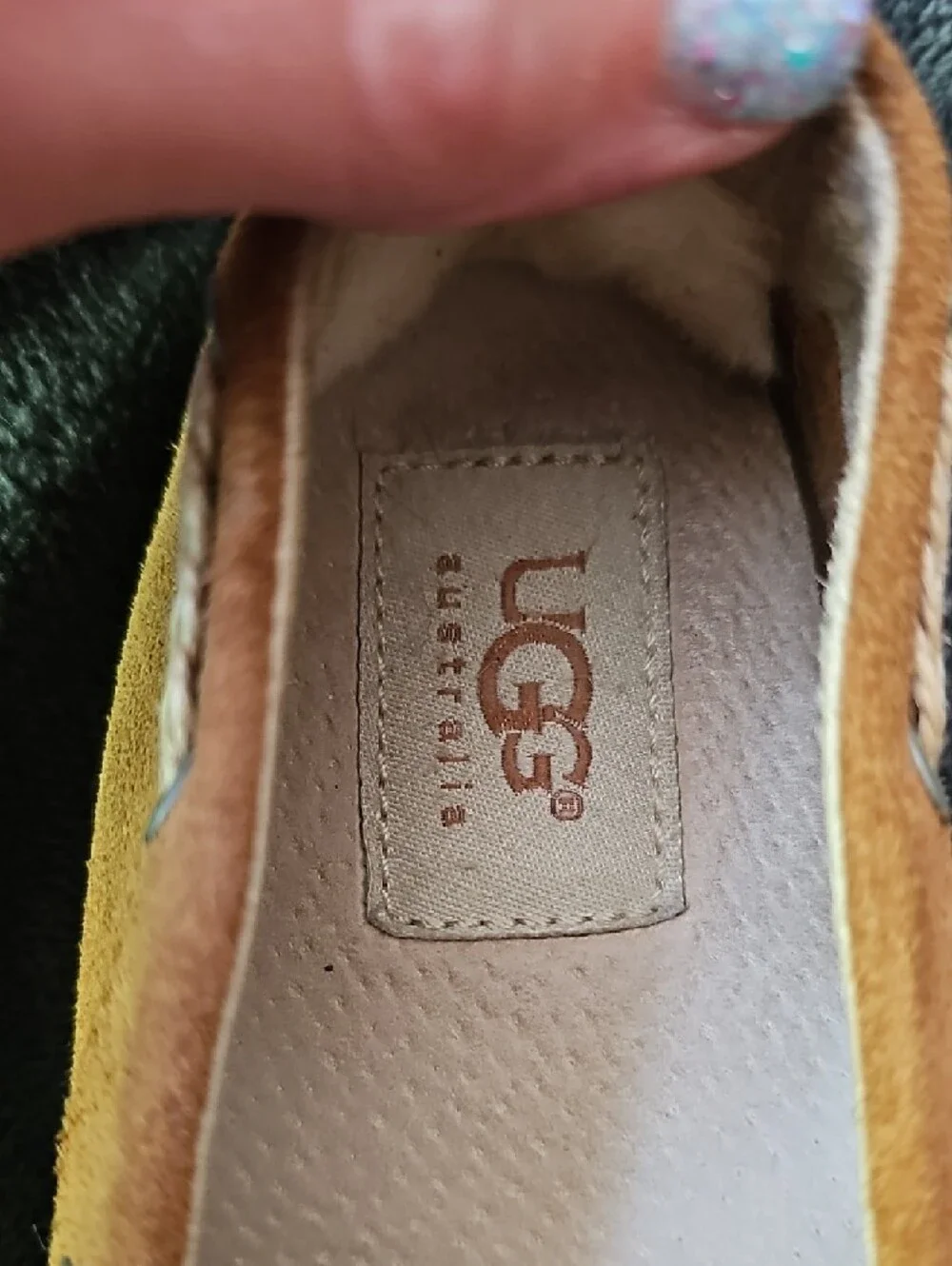 UGG Suede Slip-On Moccasins in Yellow